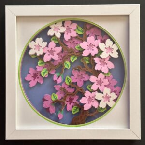 Exquisite Cherry Blossom Shadowbox