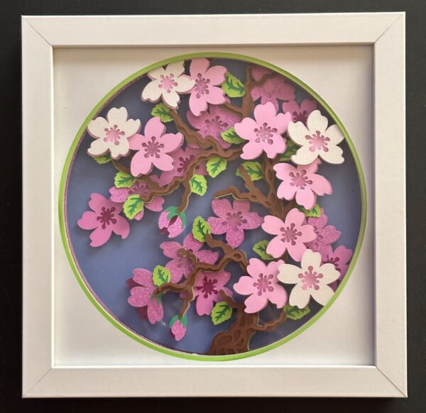 Exquisite Cherry Blossom Shadowbox