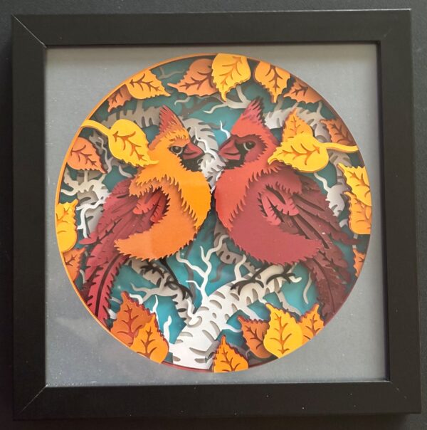 Gorgeous Stately Cardinal Shadowbox