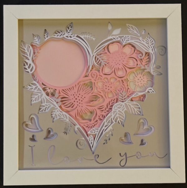 Lovely Heart Valentine Shadowbox