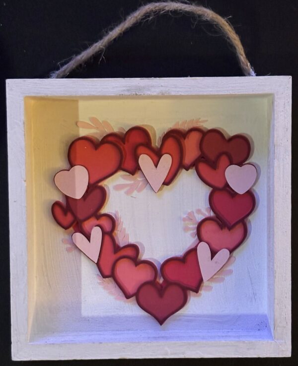 Quaint Heart of Hearts Shadowbox