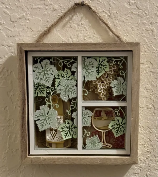 Unique White Wine Shadowbox